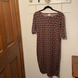 LulaRoe Julia pencil fitted dress Size L